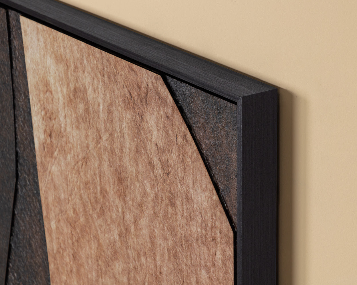 Rustic Nuance I - 30" X 60" - Black Floater Frame