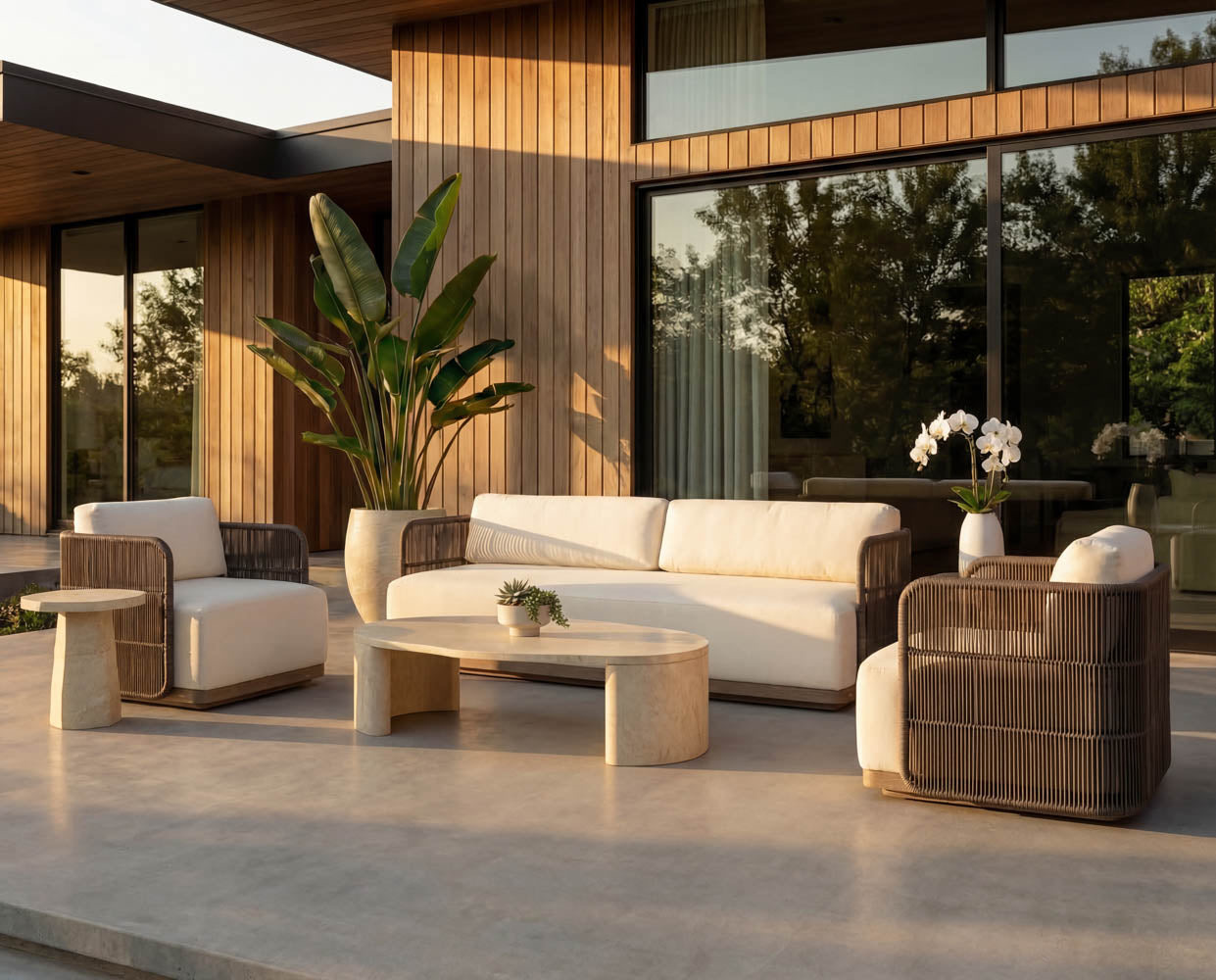 Savinah Coffee Table - Travertine Look