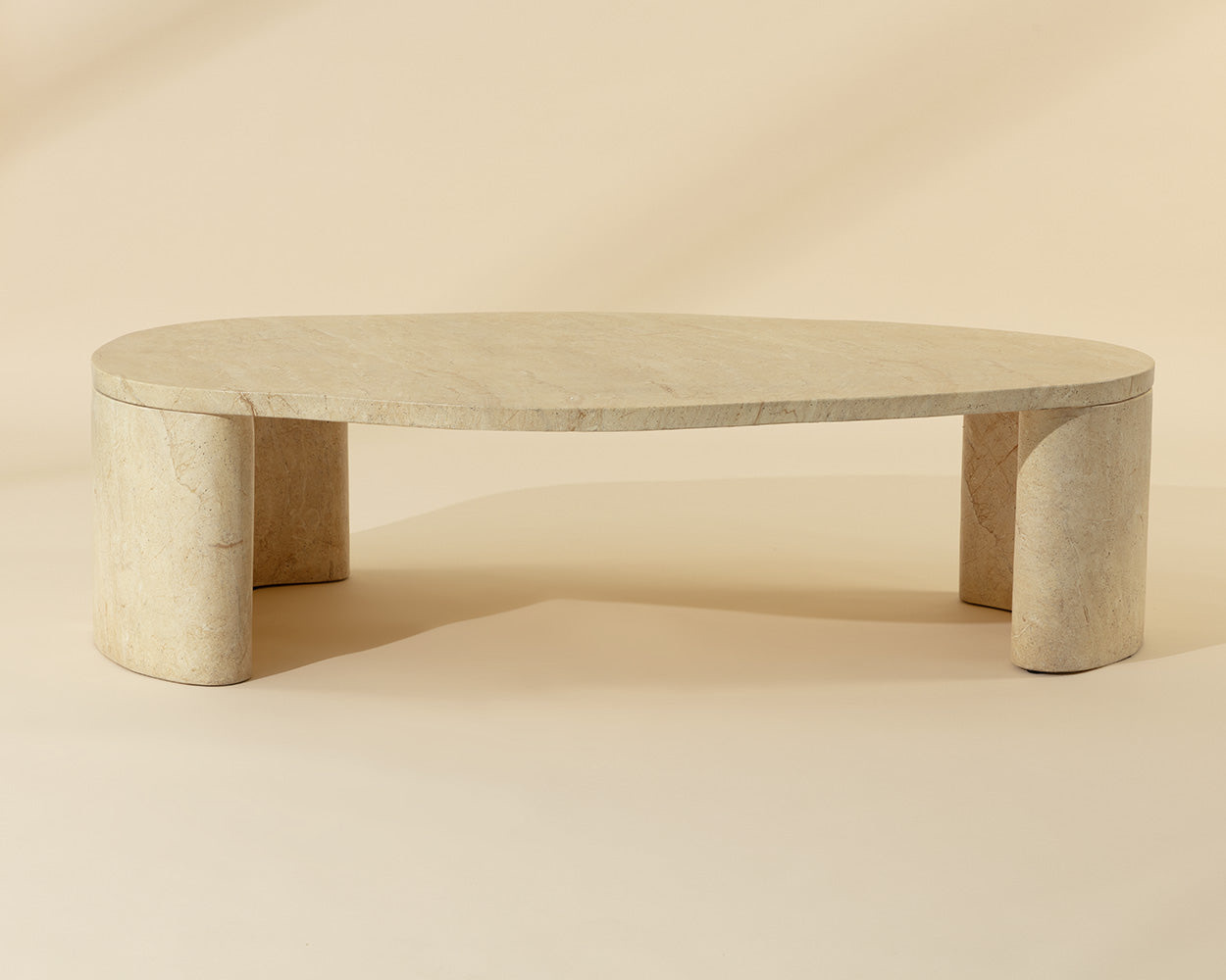 Savinah Coffee Table - Travertine Look