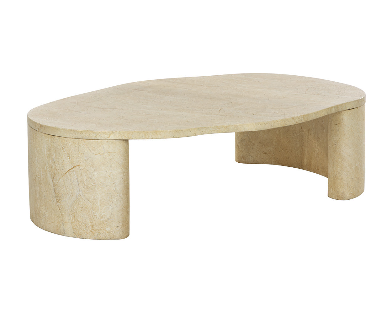 Savinah Coffee Table - Travertine Look