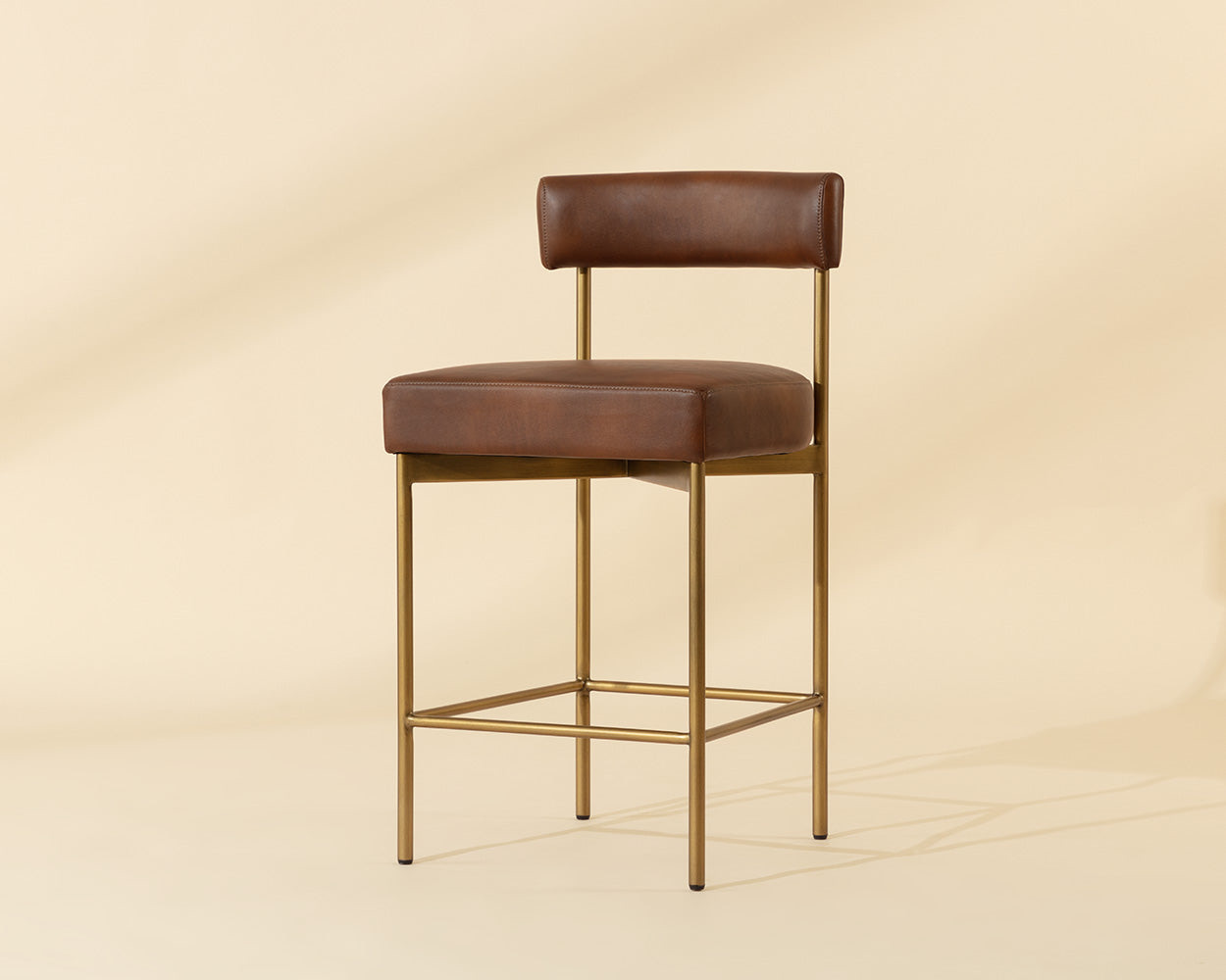 Seneca Counter Stool - Antique Brass