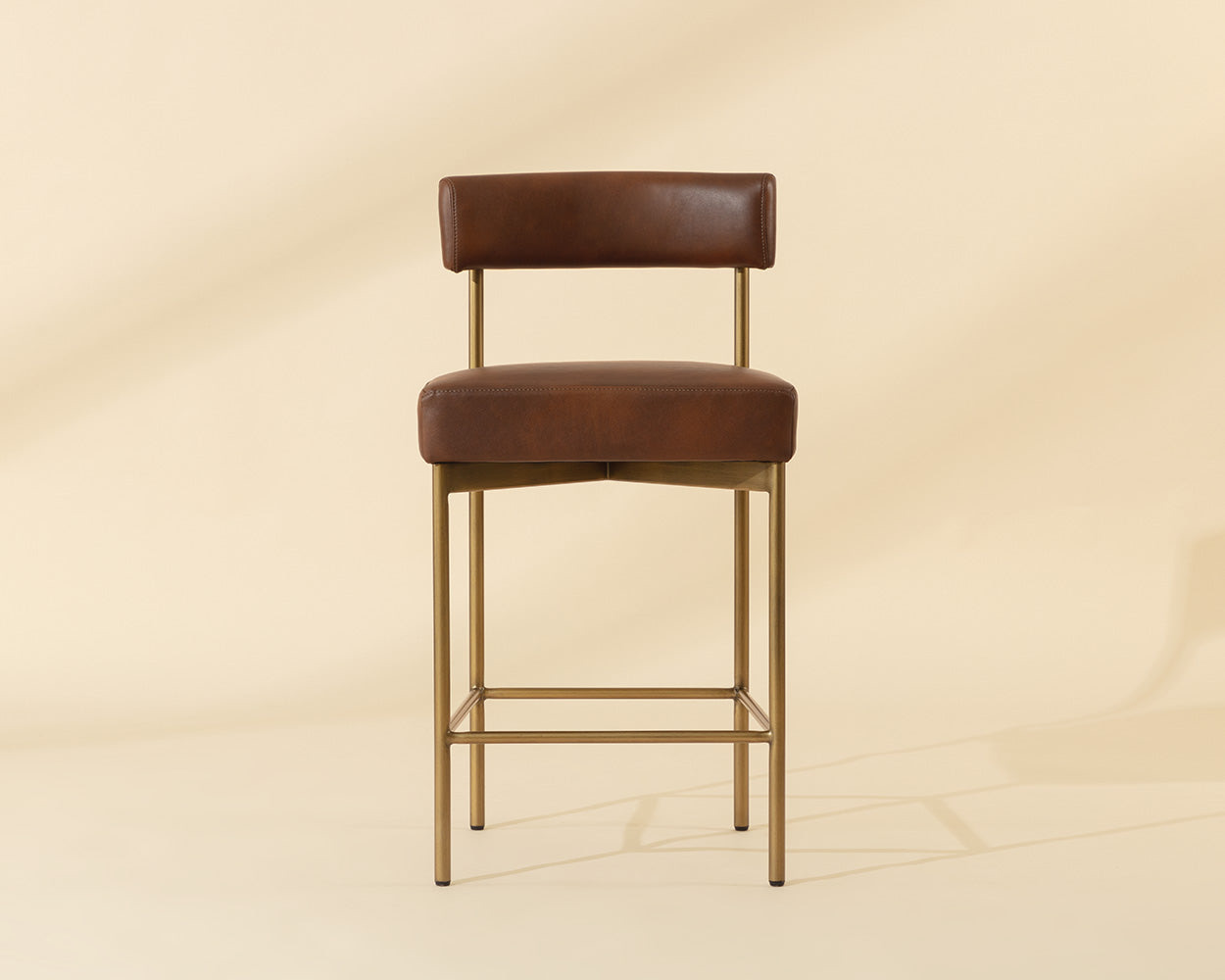 Seneca Counter Stool - Antique Brass