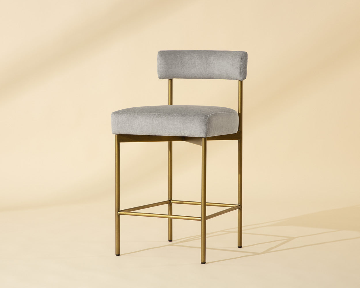 Seneca Counter Stool - Antique Brass