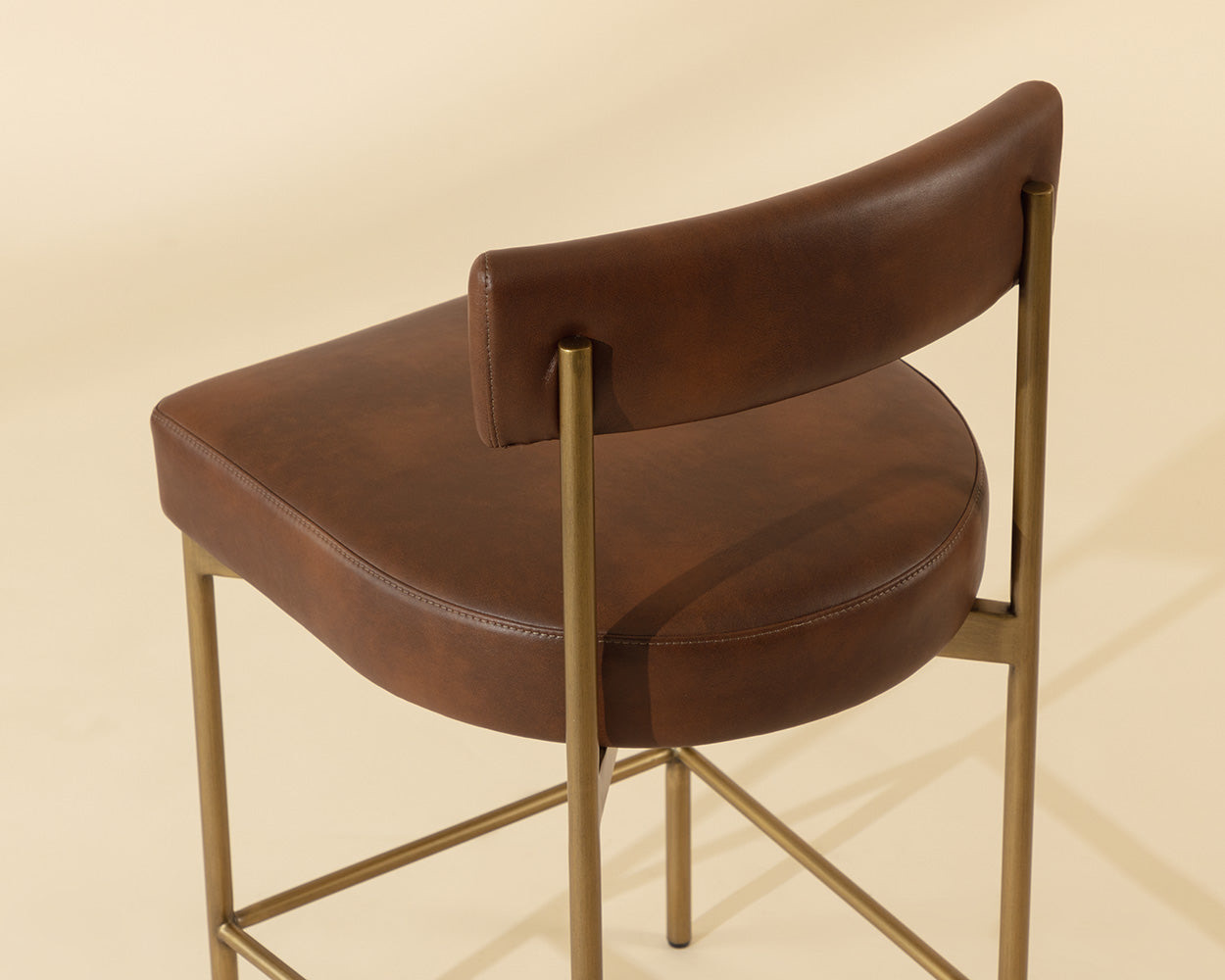 Seneca Counter Stool - Antique Brass