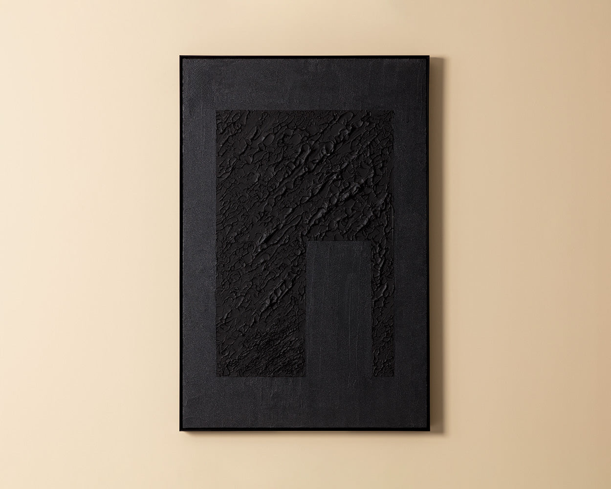 Shadow Work - 40" X 60" - Black Floater Frame