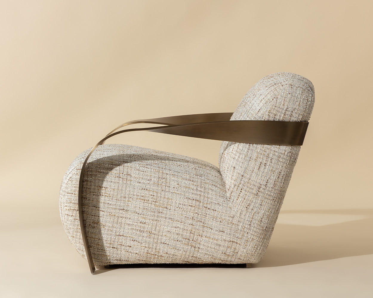 Sonesta Lounge Chair - Antique Brass