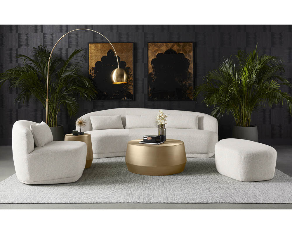 Soraya Swivel Armless Chair