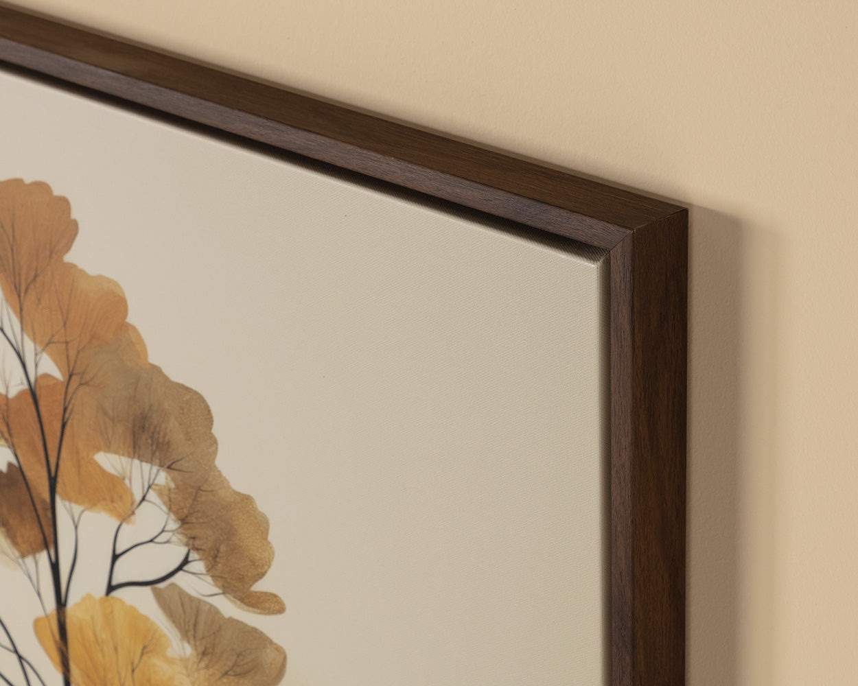 Still September - 30" X 30" - Brown Floater Frame