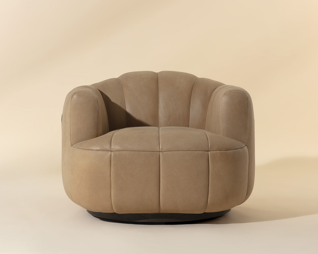 Tadeo Swivel Armchair - Dark Brown