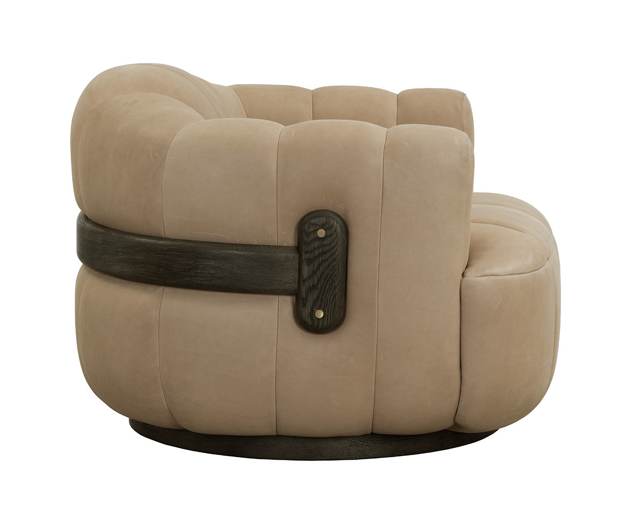 Tadeo Swivel Armchair - Dark Brown