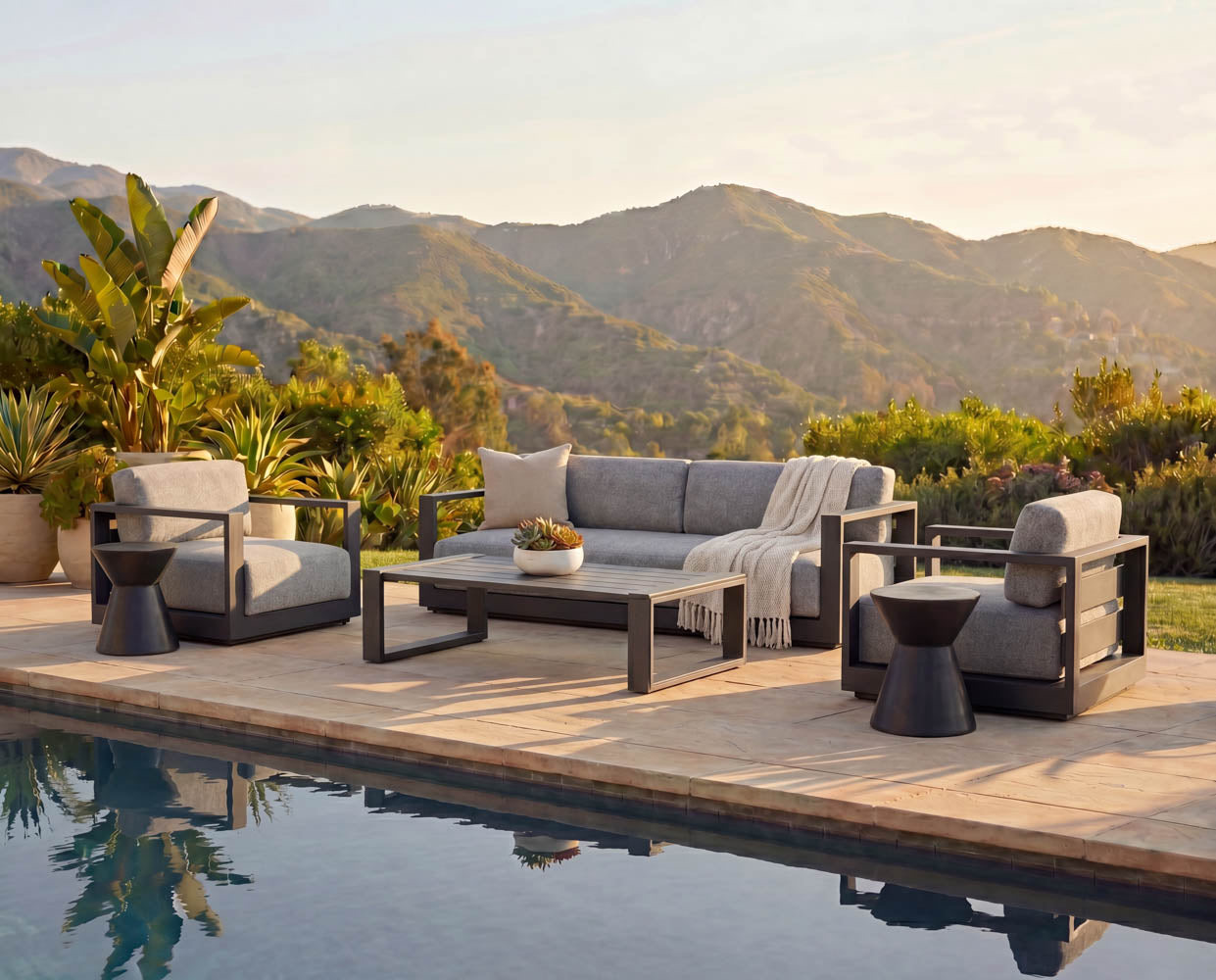 Tavira Armchair - Charcoal