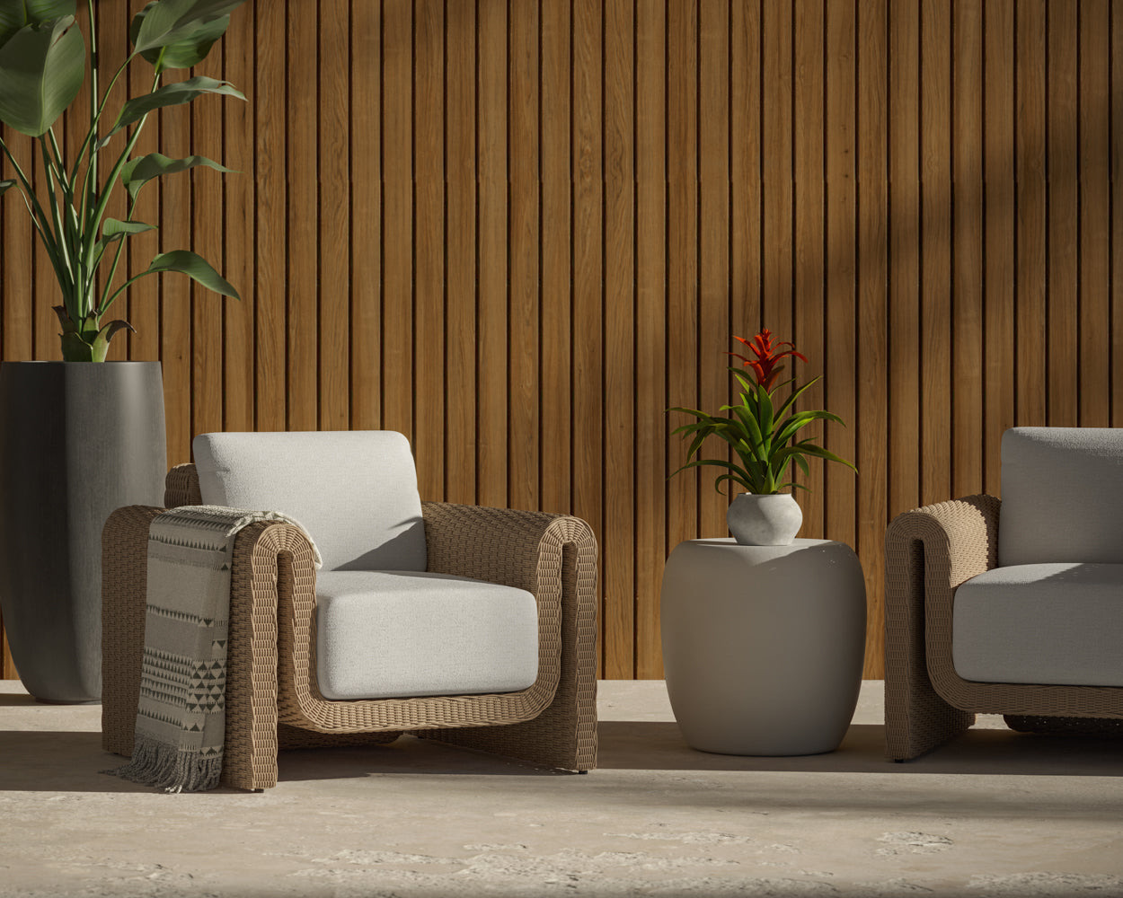 Tibi Lounge Chair - Natural