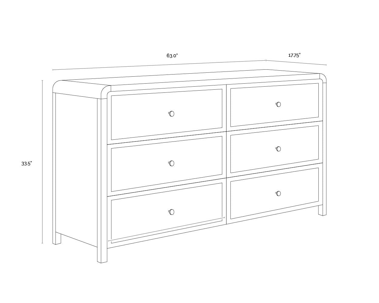 Tierra Dresser - Small dimensions schematic