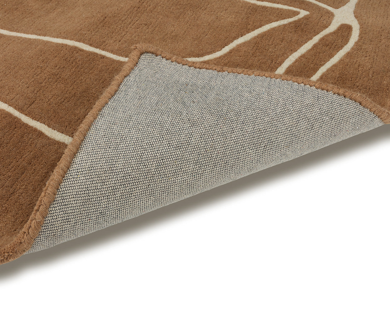 Tilda Hand -tufted Rug - Brown / Cream