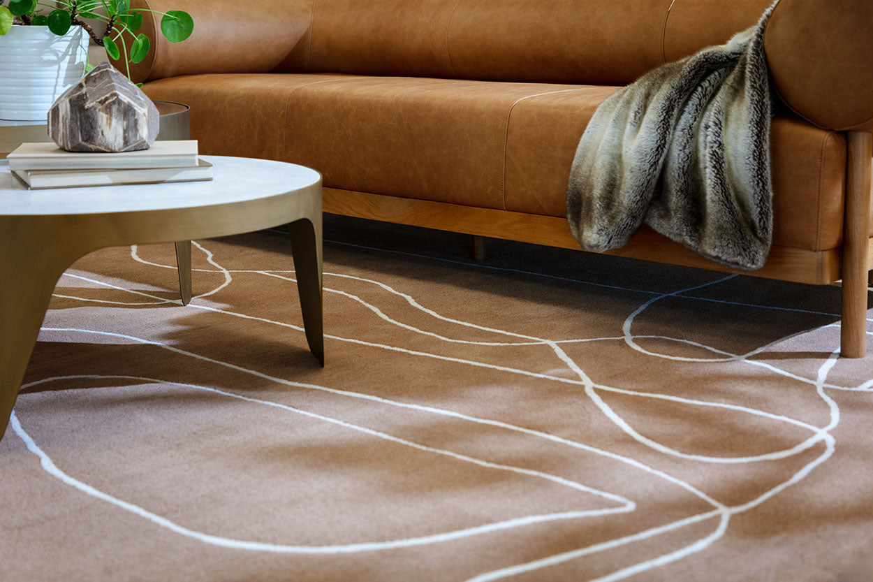 Tilda Hand -tufted Rug - Brown / Cream
