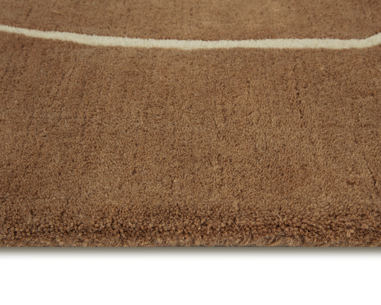 Tilda Hand -tufted Rug - Brown / Cream