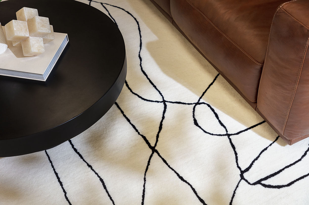 Tilda Hand -tufted Rug - Ivory / Charcoal