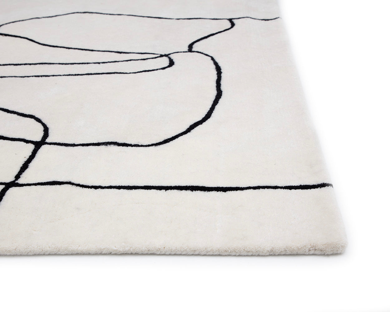 Tilda Hand -tufted Rug - Ivory / Charcoal