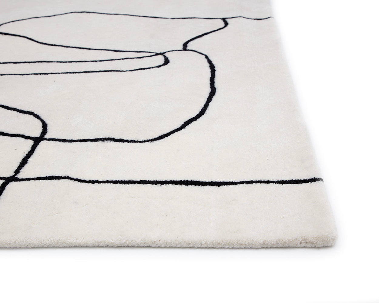 Tilda Hand -tufted Rug - Ivory / Charcoal