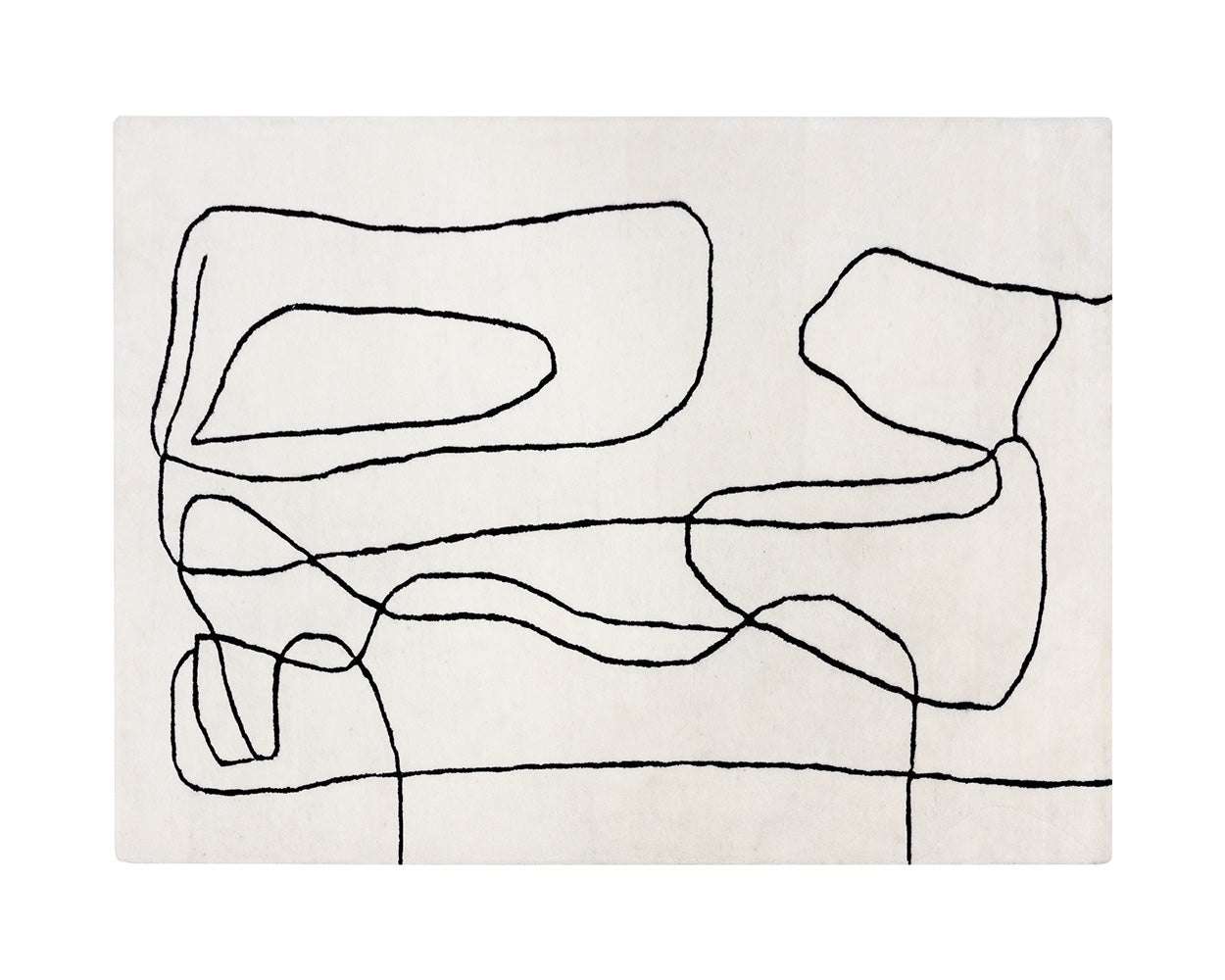 Tilda Hand -tufted Rug - Ivory / Charcoal