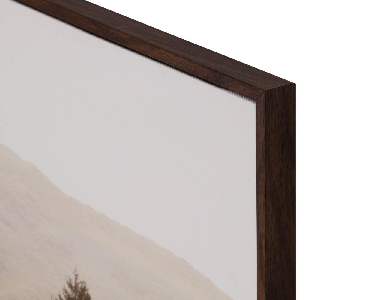 Together Alone II - 20" X 30" - Brown Floater Frame