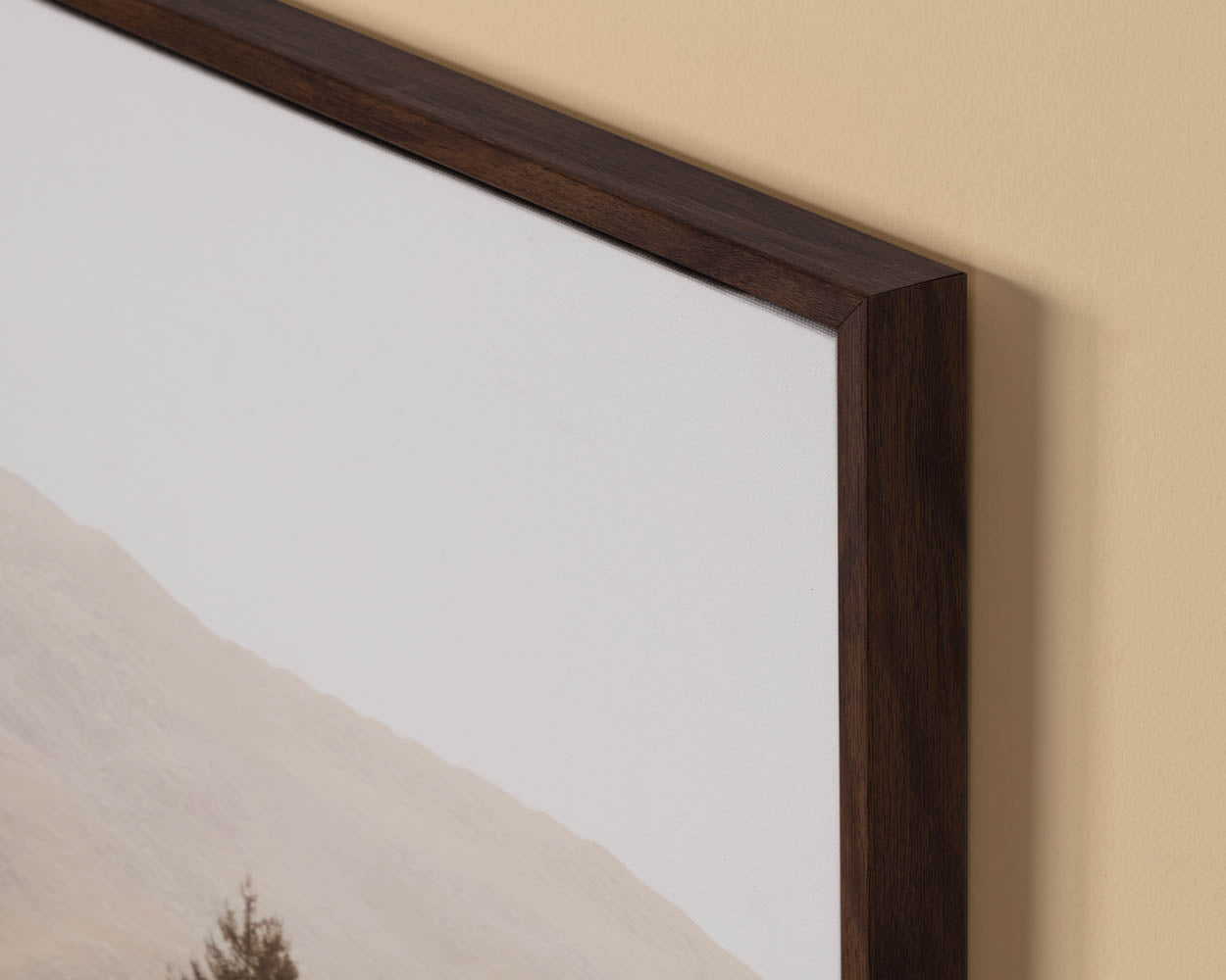 Together Alone II - 20" X 30" - Brown Floater Frame