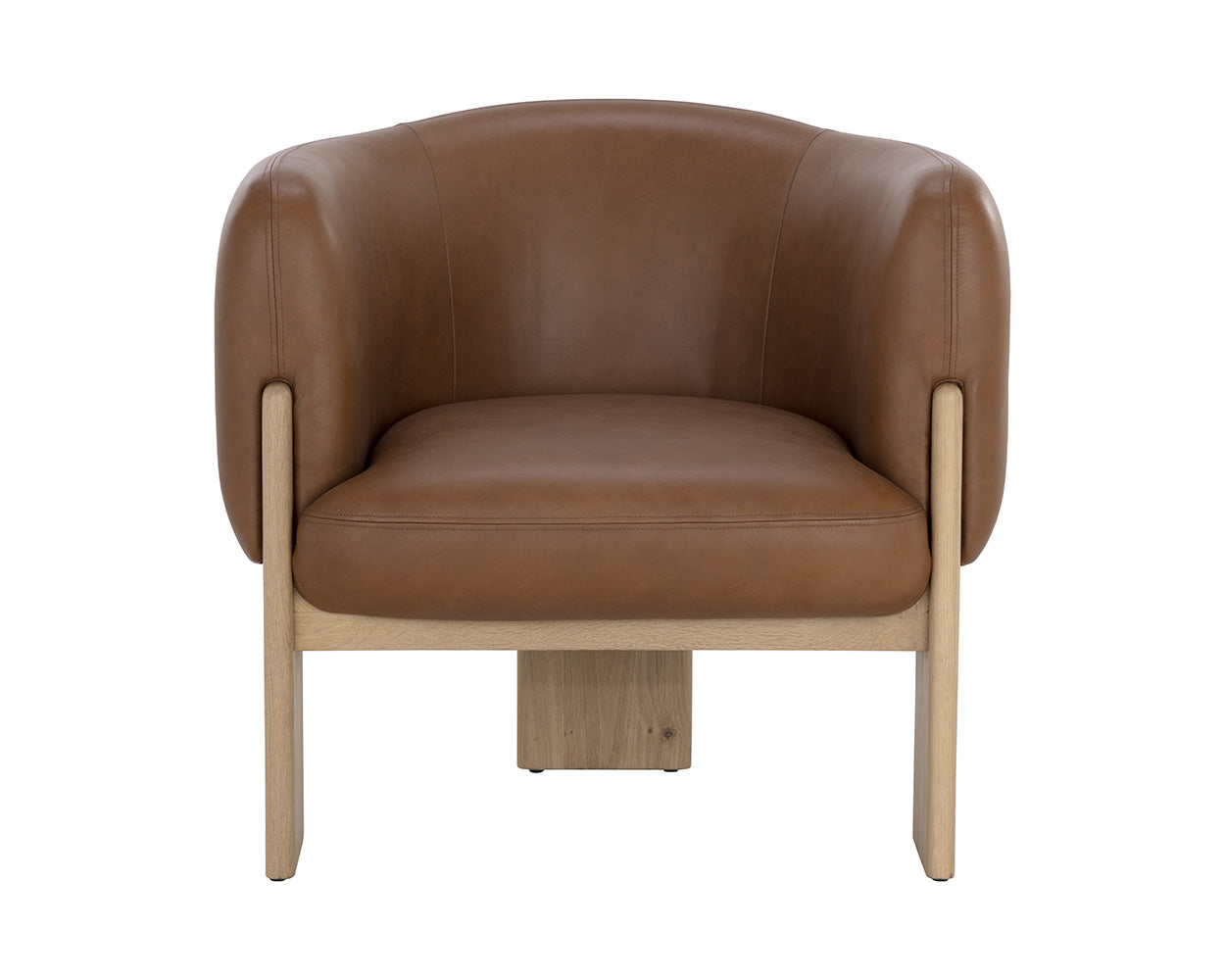 Trine Lounge Chair - Rustic Oak
