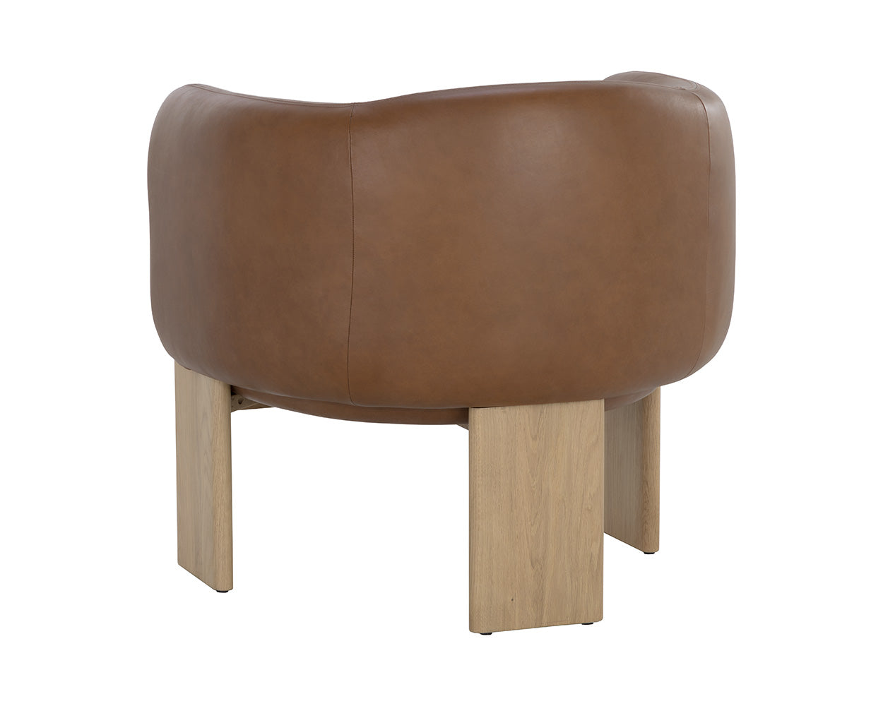 Trine Lounge Chair - Rustic Oak