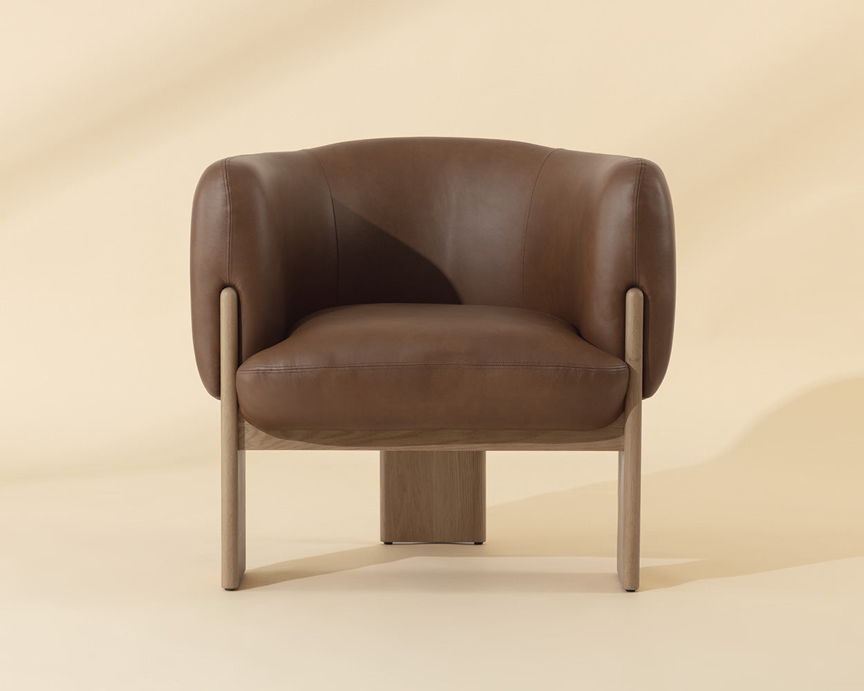 Trine Lounge Chair - Rustic Oak