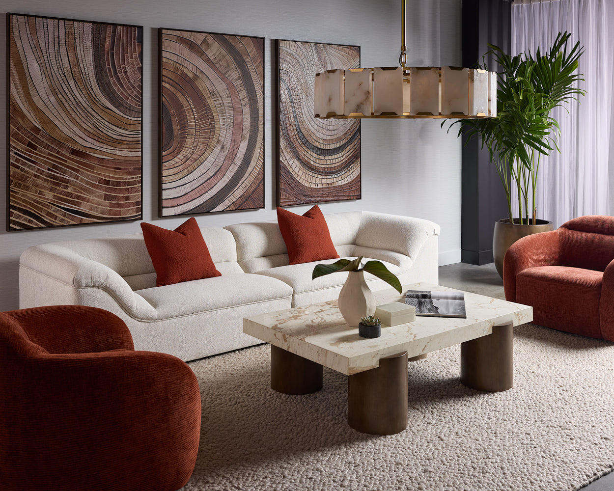 Turning Point I - 40" X 60" - Deep Brown Floater Frame