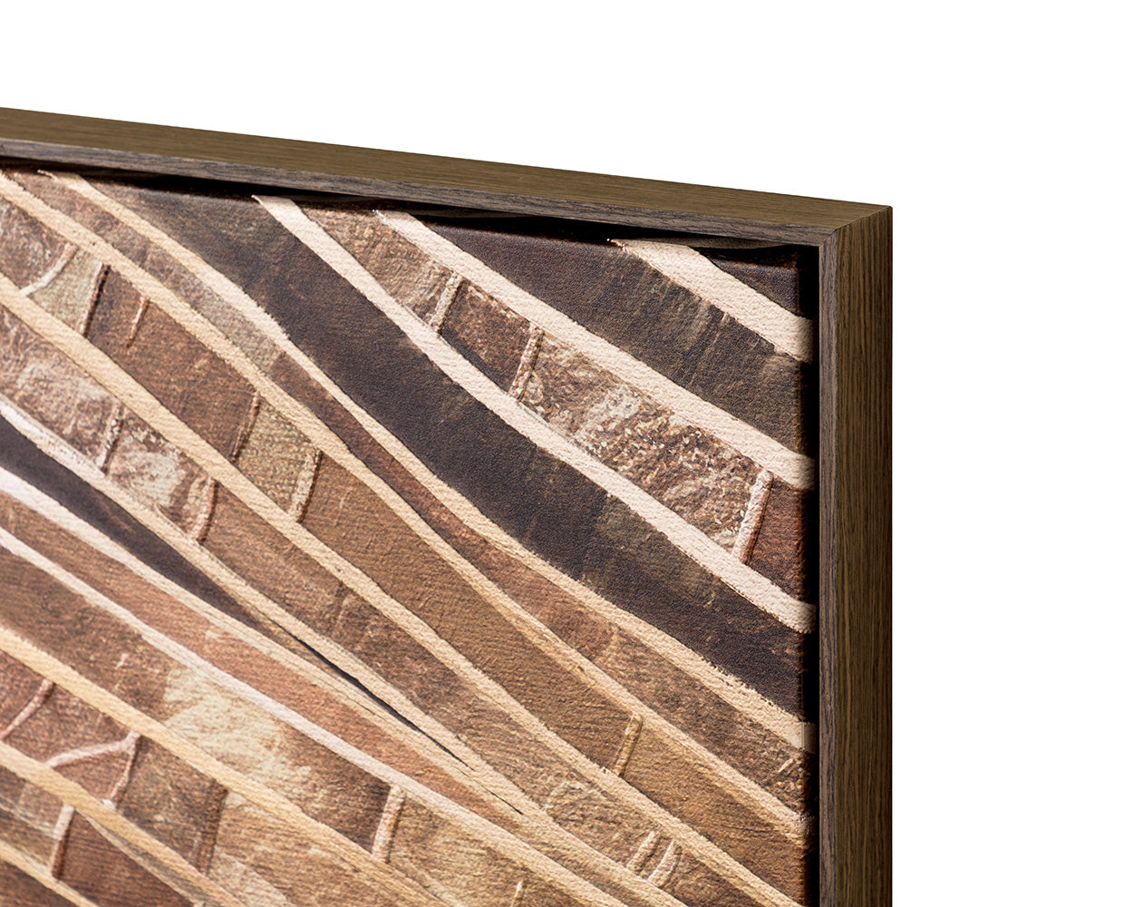 Turning Point I - 40" X 60" - Deep Brown Floater Frame