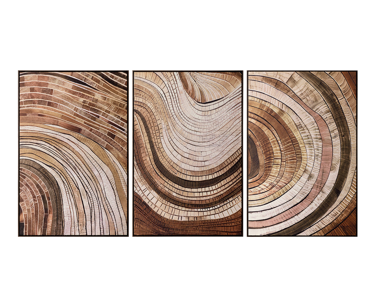 Turning Point II - 40" X 60" - Deep Brown Floater Frame