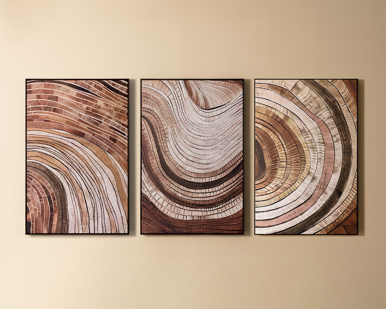 Turning Point II - 40" X 60" - Deep Brown Floater Frame