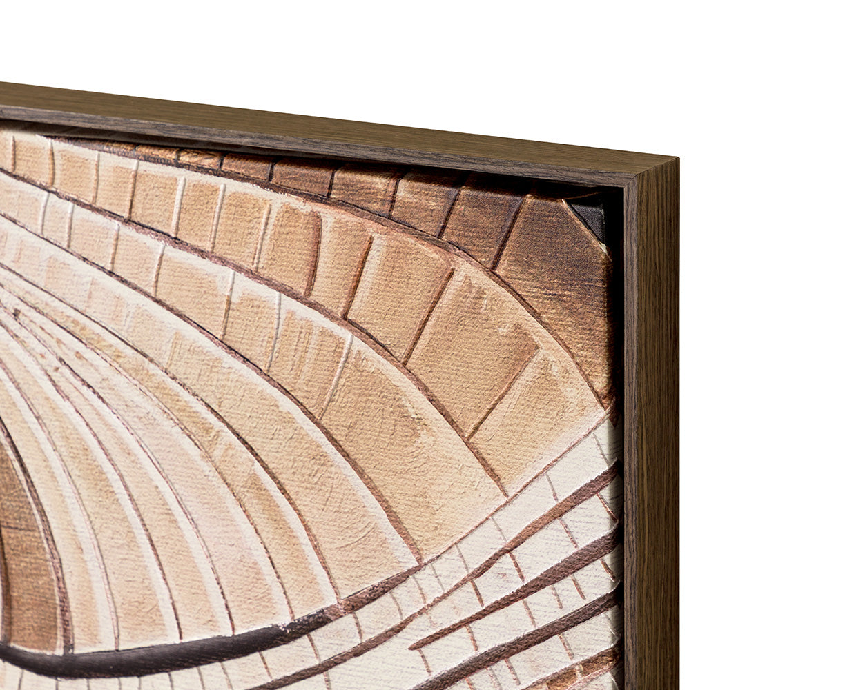 Turning Point II - 40" X 60" - Deep Brown Floater Frame