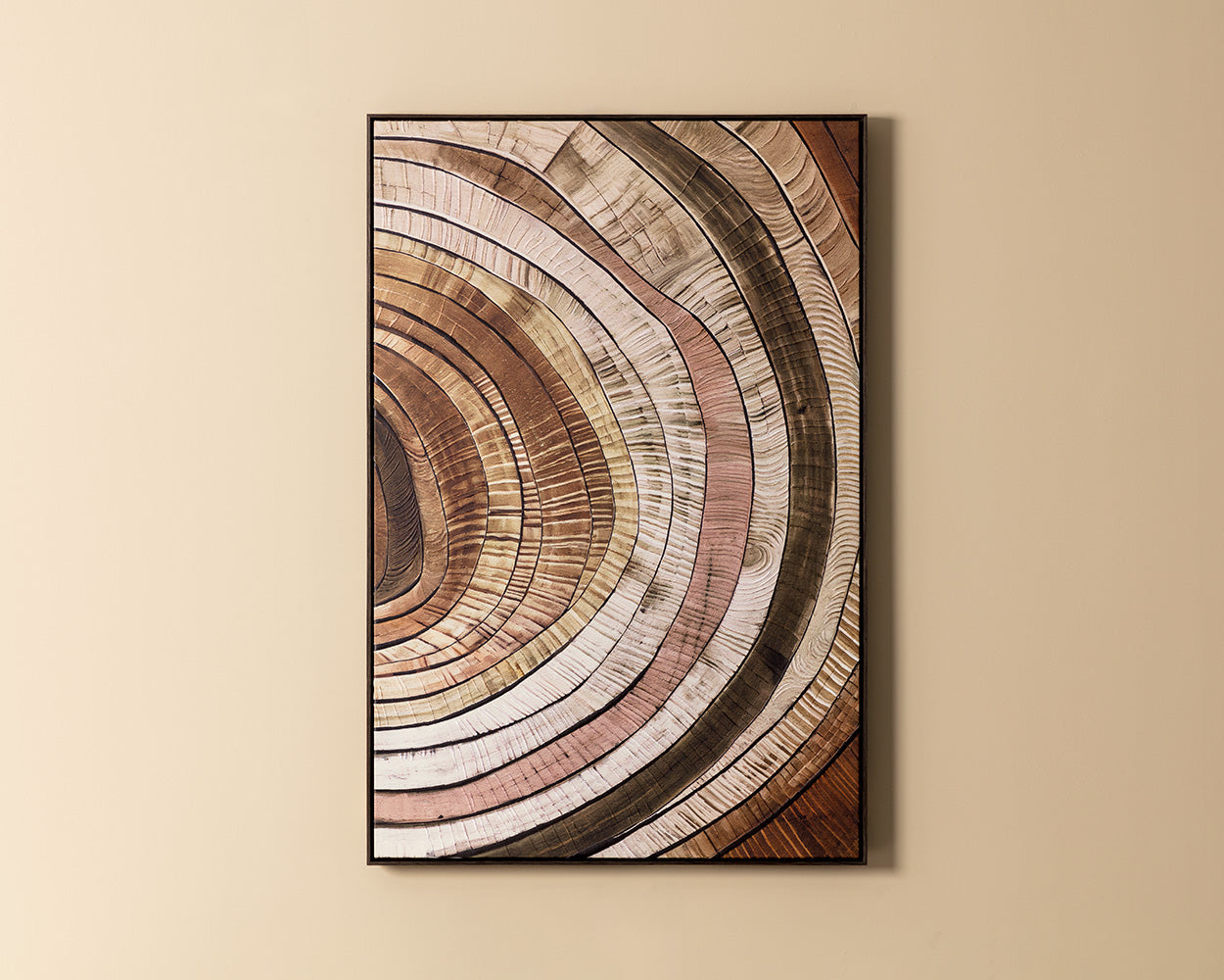 Turning Point III - 40" X 60" - Deep Brown Floater Frame