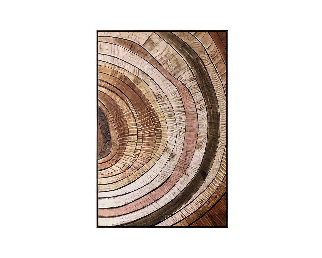 Turning Point III - 40" X 60" - Deep Brown Floater Frame