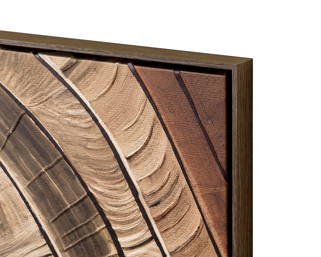 Turning Point III - 40" X 60" - Deep Brown Floater Frame