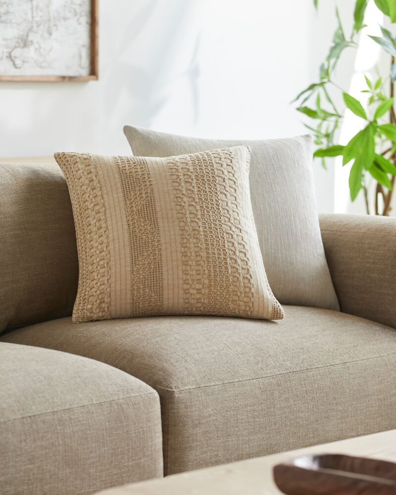 Washed Waffle Accent Pillow