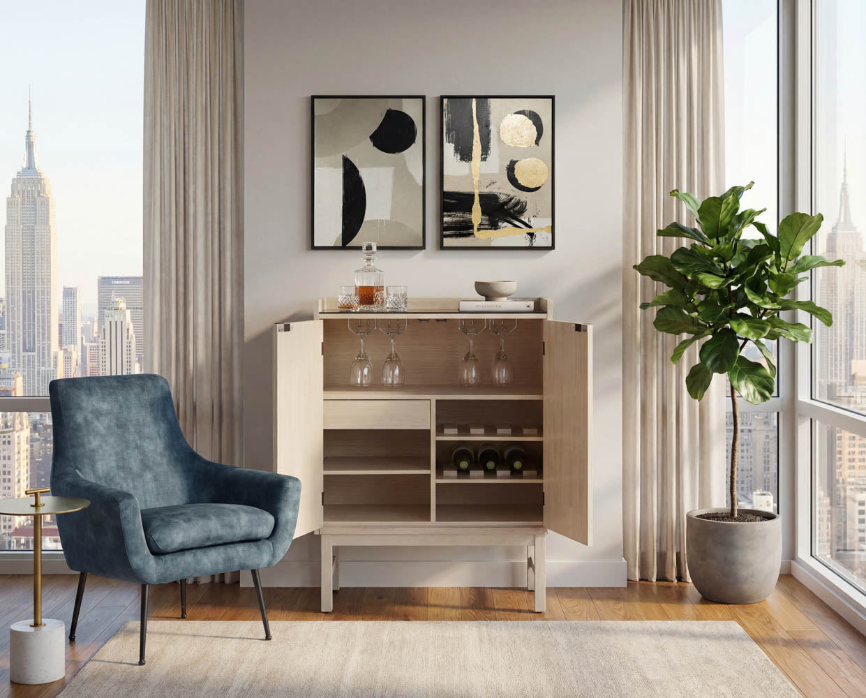 Wesson Wine Cabinet