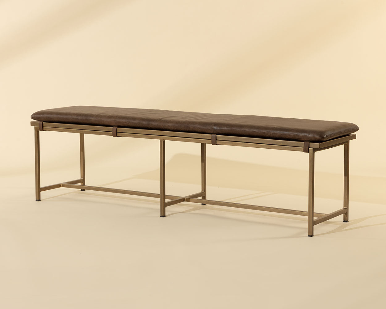 Zancor Bench - Antique Brass