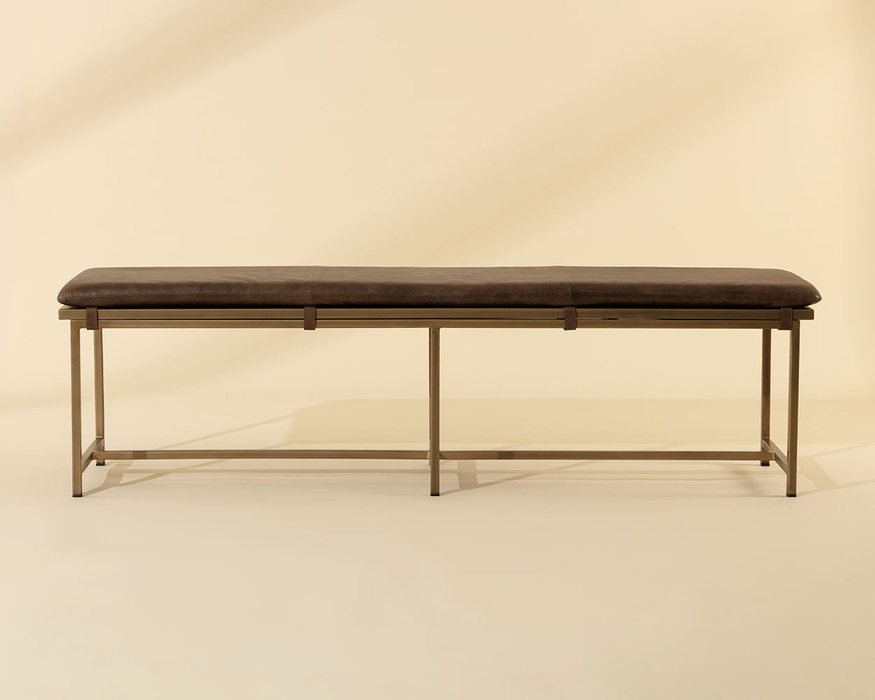 Zancor Bench - Antique Brass