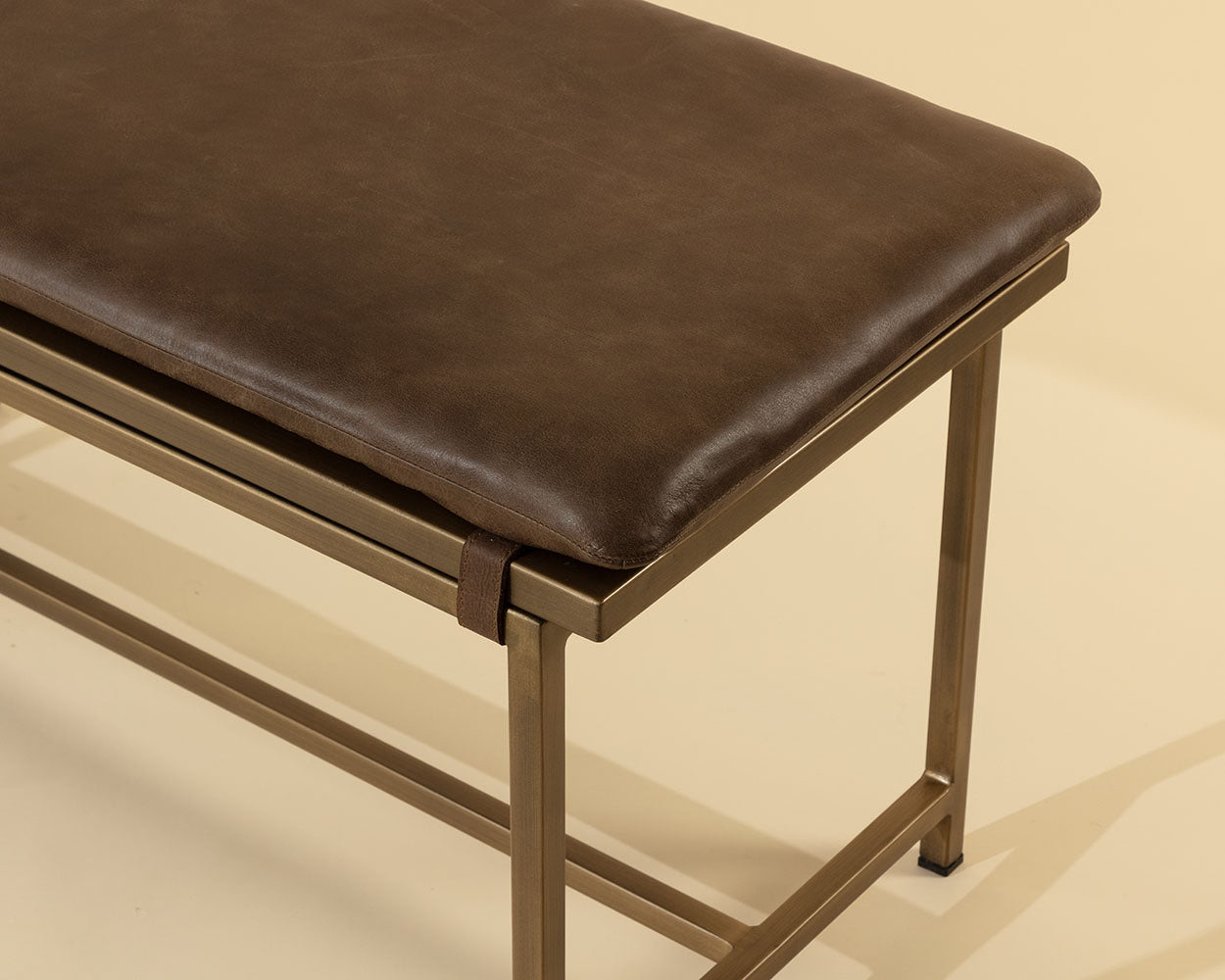 Zancor Bench - Antique Brass
