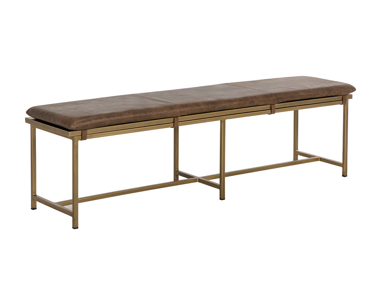 Zancor Bench - Antique Brass
