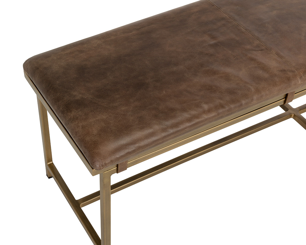 Zancor Bench - Antique Brass