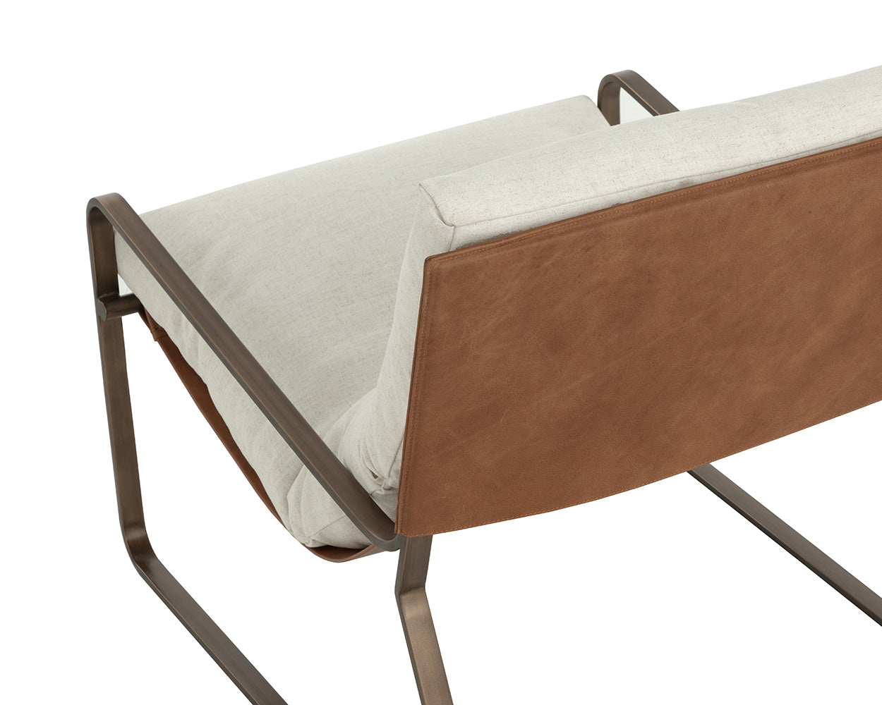 Zancor Lounge Chair - Antique Brass