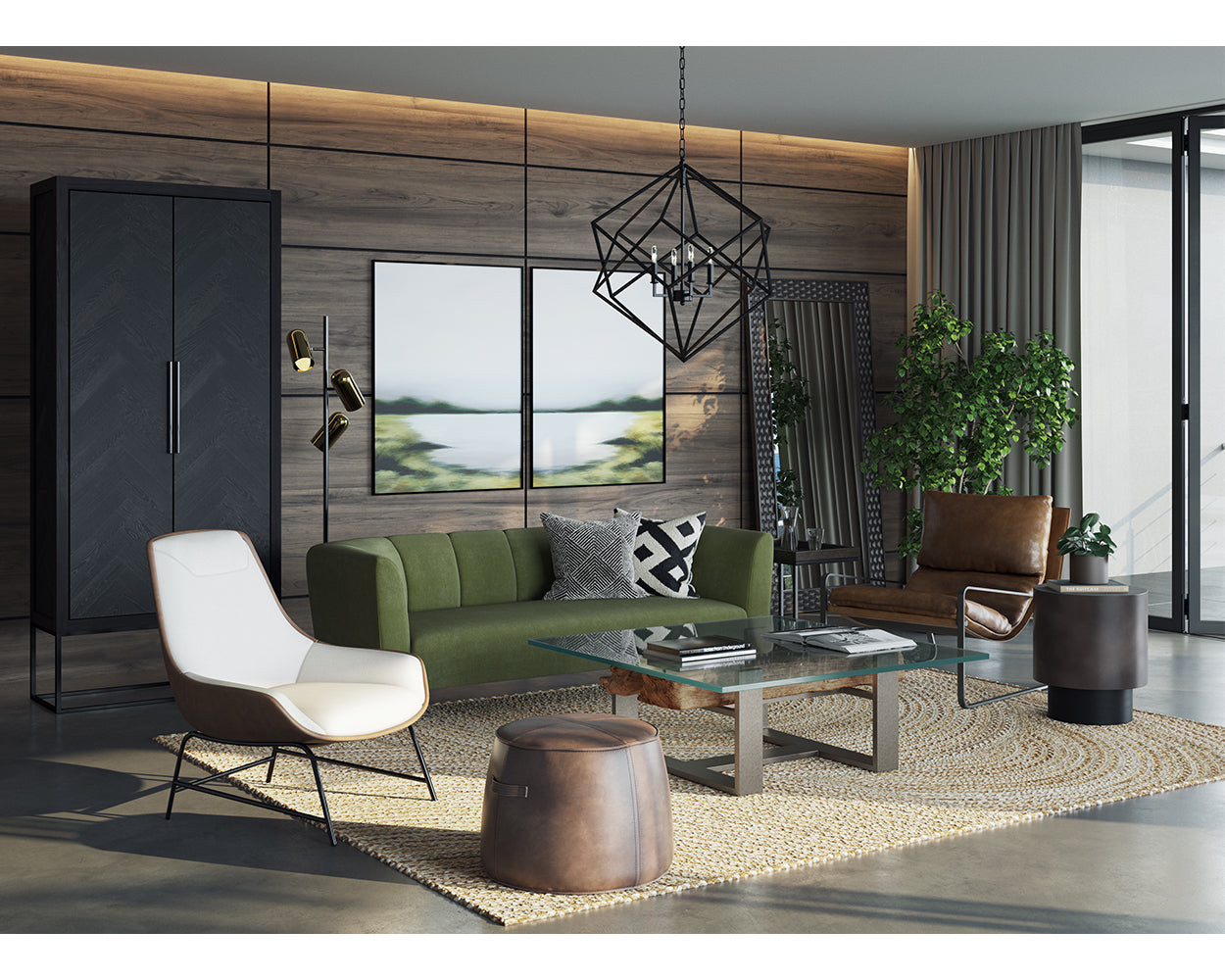 Zancor Lounge Chair - Gunmetal